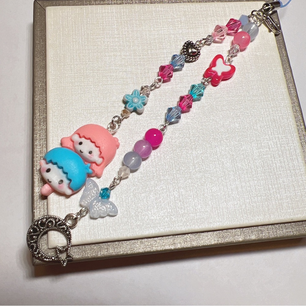 Sanrio twin star phone charm